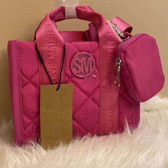 NWT Steve Madden Crossbody Bag w/ AirPod Case - Pink - Picture 4 of 10